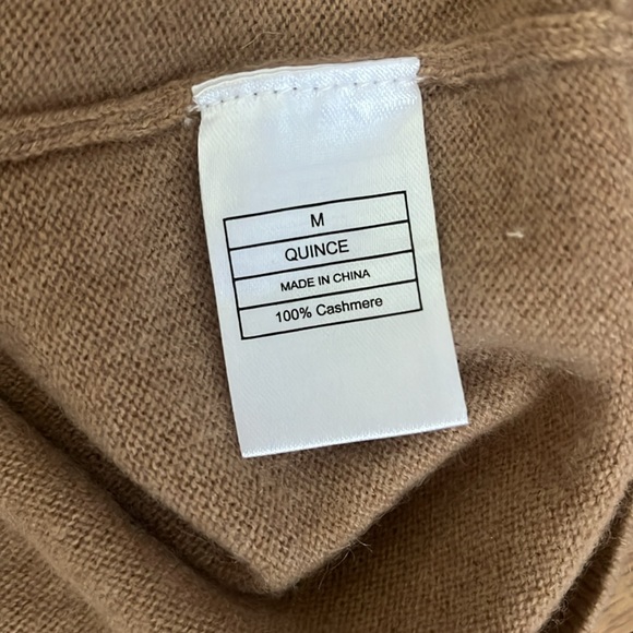 Quince Camel cashmere Sweater - Picture 3 of 4